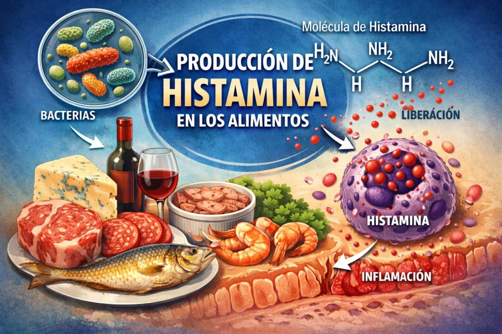 Formación de histamina en alimentos
